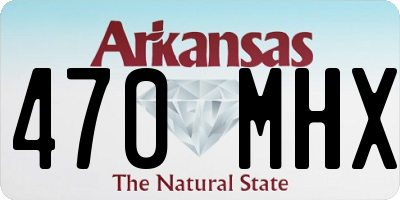 AR license plate 470MHX