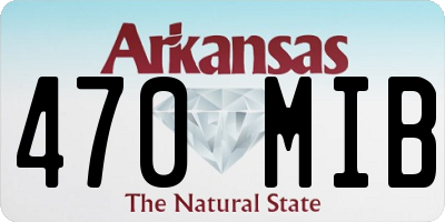 AR license plate 470MIB
