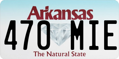 AR license plate 470MIE