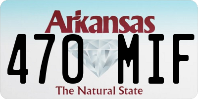 AR license plate 470MIF