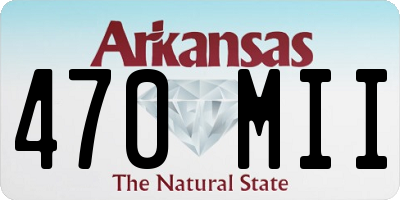 AR license plate 470MII