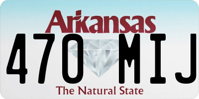 AR license plate 470MIJ