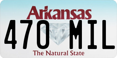 AR license plate 470MIL