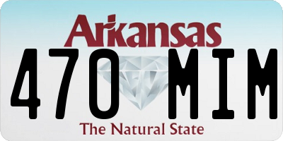 AR license plate 470MIM