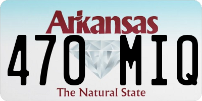 AR license plate 470MIQ