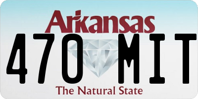 AR license plate 470MIT