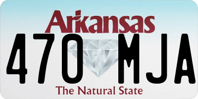 AR license plate 470MJA