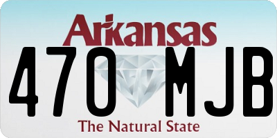 AR license plate 470MJB