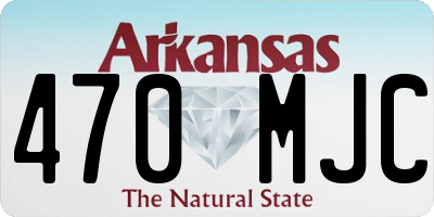 AR license plate 470MJC