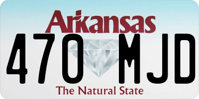 AR license plate 470MJD