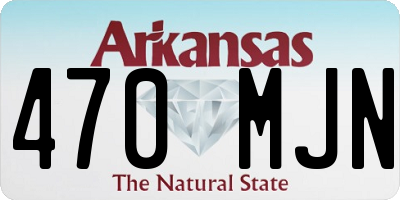 AR license plate 470MJN