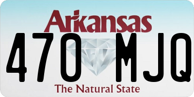 AR license plate 470MJQ