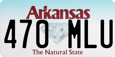 AR license plate 470MLU