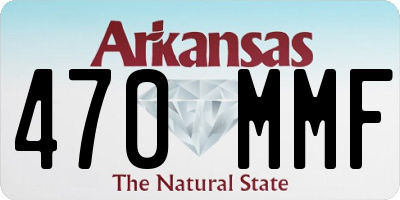 AR license plate 470MMF