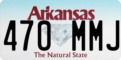 AR license plate 470MMJ