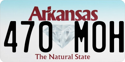 AR license plate 470MOH