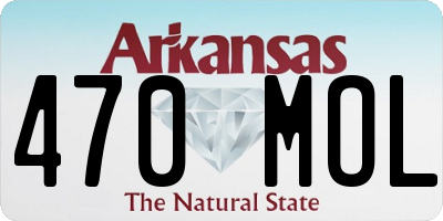 AR license plate 470MOL