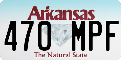 AR license plate 470MPF