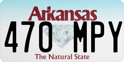 AR license plate 470MPY