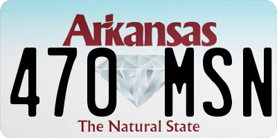 AR license plate 470MSN