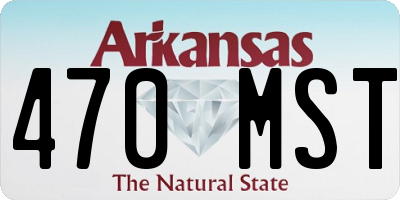 AR license plate 470MST