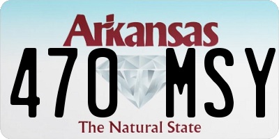 AR license plate 470MSY