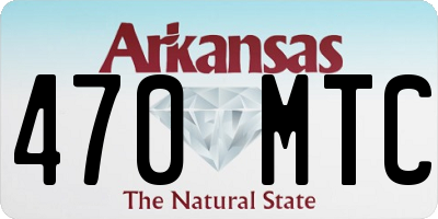AR license plate 470MTC