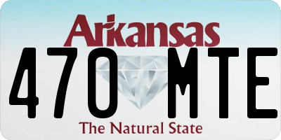 AR license plate 470MTE