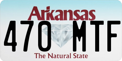 AR license plate 470MTF