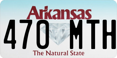 AR license plate 470MTH