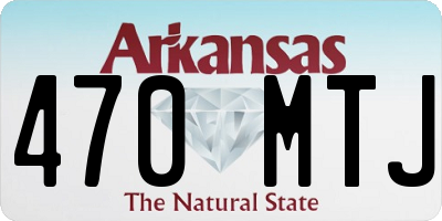 AR license plate 470MTJ