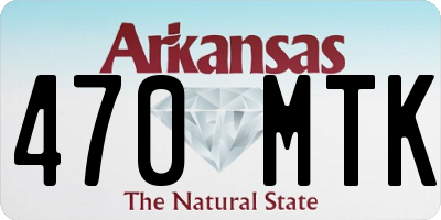 AR license plate 470MTK
