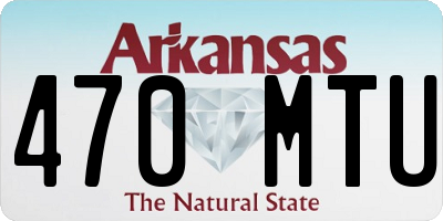 AR license plate 470MTU