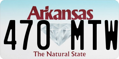 AR license plate 470MTW