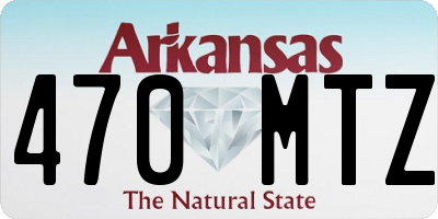 AR license plate 470MTZ