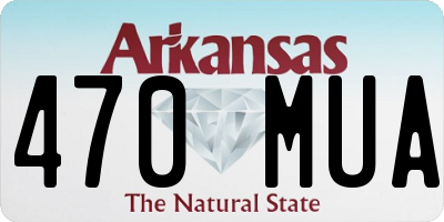 AR license plate 470MUA