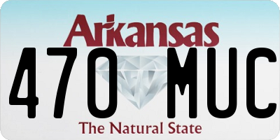 AR license plate 470MUC