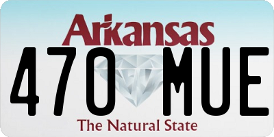 AR license plate 470MUE