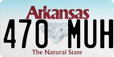 AR license plate 470MUH