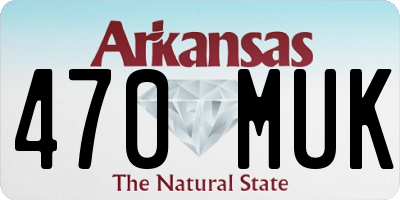 AR license plate 470MUK