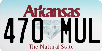 AR license plate 470MUL