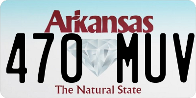 AR license plate 470MUV