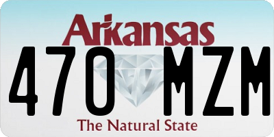 AR license plate 470MZM