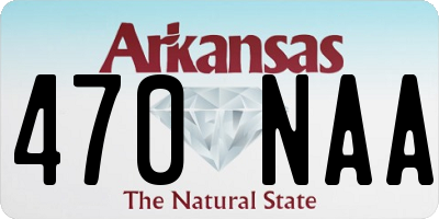 AR license plate 470NAA