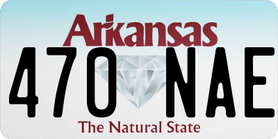 AR license plate 470NAE