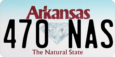 AR license plate 470NAS