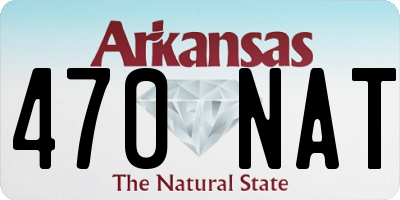 AR license plate 470NAT