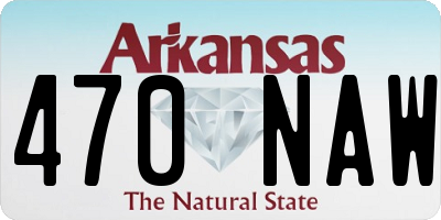 AR license plate 470NAW