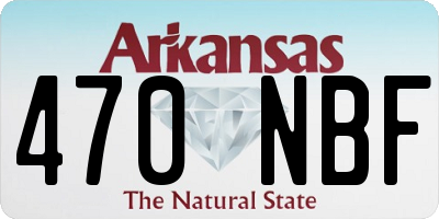 AR license plate 470NBF