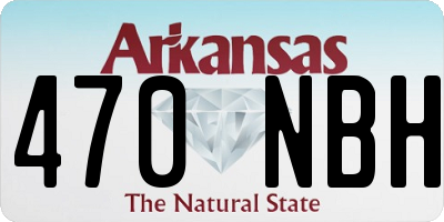 AR license plate 470NBH